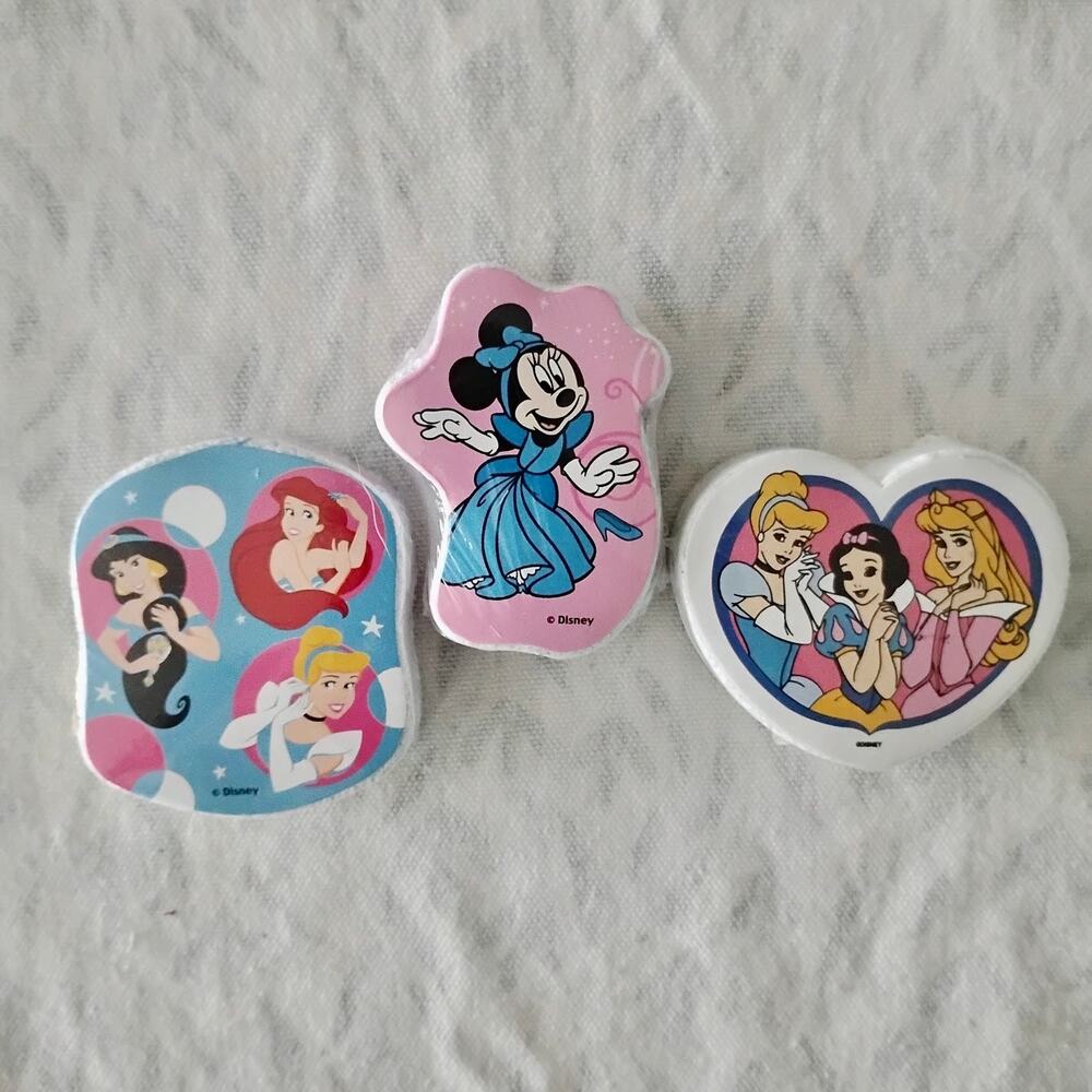 3 Vintage Disney Magic Towels Princesses Jasmine Ariel Cinderella Snow White